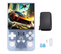 Topiky R36MAX Retro Handheld Game Console, 4in IPS HD Screen Retro Gaming Console, 60＋Mainstream Emulator Games Retro Game Console, Portable Hand Held Open Source Linux System (Blue1)