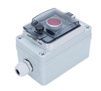 Topiky Red Emergency Stop Button Switch, IP67 Push Button Box with Protective Cover, Outdoor Water Proof Switch Box for Industrial Electrical Equipment