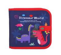 Topiky Reusable Erasable Doodle Painting Book for Kids Artists Drawing Portable - Plastic Cloth Material (Dinosaur Red)