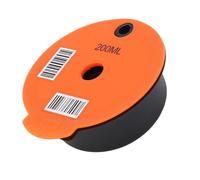 Topiky Reusable Refillable Coffee Capsule Pod with Spoon Brush, Food Grade PP Easy Clean Universal Filter for Coffee Machine Accessory, Removable Fine Mesh Stainless Steel Compatible (200ML)