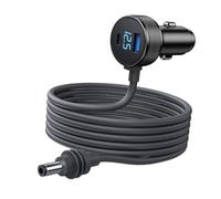 Topiky Satellite Car Charger DC Power Cable with Digital Display USB C PD 140W for Cars, Trucks, RVs - High Strength Shielded Cable and Dual Charging Ports (#1)