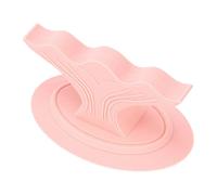 Topiky Silicone Nail Art Finger Rest with Suction Cup Base, Whale Tail Design Finger Holder Support Stand for Manicure (Pink)