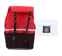 Topiky Simulation Mini Backpack, Emotional Decor Accessory for 1/10 1/8 Scale RC Crawler Cars, RC Car Accessories (Red)