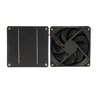 Topiky Solar Panel Fan, Monocrystalline Silicon Exhaust Fan, Efficient Solar Powered for RV, Yacht, Greenhouse, Pet House, Chicken House, Bathroom, 5W 6V