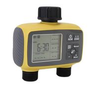 Topiky Sprinkler Timer, 2 Zone Programmable Irrigation Controller, IPX5 Water Proof Hose Timer, Rain Delay, for Lawn Yard Pool Garden