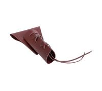 Topiky Sword Leather Case for Cosplay, Adjustable Belt Leather Sword Holster, Triangle Design Weapons Sheath, Soft Comfortable Swords Sheath for Training Convention (Brown)