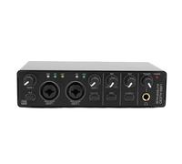 Topiky Type C Sound Interface, 24 Bit 192kHz USB Interface with XLR Input 48V Phantasm Power, Transparent Preamps, Hi Z Inputs, for Recording Streaming Podcasting (Black)