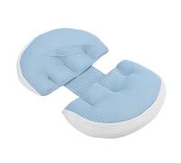 Topiky U Shaped Pregnancy Pillow for Side Sleeping, Maternity Belly Support & Back Support Pillow with Removable Washable Cover, Multifunctional Cushion for Pregnant Women, Soft
