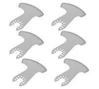 Topiky Universal Oscillating Saw Blades, 6 Pcs Carbide Oscillating Tool Blades Sickle Shape for Tile Masonry Removal Grinding Shaping