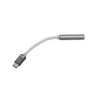 Topiky USB C to 3.5mm Sound Adapter, High Resolution DAC Dongle with | 384kHz/32bit Decoding, Aluminum Alloy Body, Silver Plated Wire Core, Compatible with /iOS Type C Devices, PC