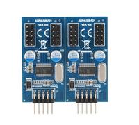 Topiky USB Multiplier Cell Phone 9-pin Splinter for/WinXP / 2003 / Vista / 7/32/64Bit / / Mac, Blue ABS Material, 2 X FOAM Stickers for Multiport USB Mainboard