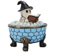 Topiky Versatile Ghost Bubble Bath Lamp, Night Light for Festive Displays, Practical Bookworms, Resin Material