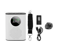 Topiky Voice Amplifier Wireless Microphone with Magnetic Lavalier and LED Digital Display, Rechargeable Voice Amplifier for Teachers Classroom, Omnidirectional Pickup