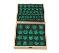 Topiky Watch Press Die, 68PCS Resin Watch Back Case Press Die Kit for Repair, Sturdy Base Cover Set with Multiple Sizes 8mm-48mm for Watchmakers