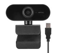 Topiky Webcam, USB Computer Camera 1080P Full HD 2MP 30fps Built-In Microphone, Laptop Desktop Video Calling for Learning Meeting Interview Conference, Black