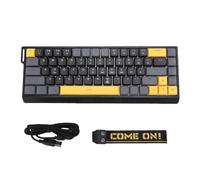 Topiky Wired Gaming Keyboard, RGB Backlit Mechanical Gaming Keyboard, 68 Keys Quiet Anti Ghosting No Conflict Keyboard, Full Size Computer Keyboard for PC Laptop (Black Gray)