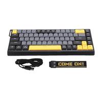 Topiky Wired Gaming Keyboard, RGB Backlit Mechanical Gaming Keyboard, 68 Keys Quiet Anti Ghosting No Conflict Keyboard, Full Size Computer Keyboard for PC Laptop (Gray Black)