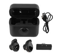 Topiky Wireless Lavalier Microphone, Hybrid 2.4G Wireless Podcast Microphone with 24H Charging Case for PC, Noise Canceling Lapel Lavalier Mic for Video Recording Live Streaming