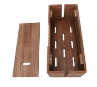 Topiky Wood Cable Management Box Efficient Cord Hider for Office Desk Space Optimization