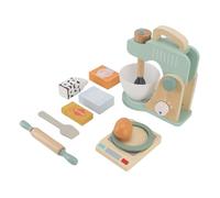 Topiky Wooden Blender Play Set for Toddlers, Kids Pretend Play Kitchen Mixer Toy with Realistic Design, Safe Beech Wood Bake Mixer Playset for Preschool Educational Role Playing