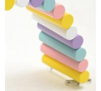 Topiky Wooden Ladder Bridge, Durable Hamster Arch Bridge for Playing or As a Jaw Rack, Suitable for Hamsters, Mice and Rabbits (6x40cm)