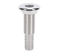 Topiky Yacht Through Hull Connector, 316 Stainless Steel Barbed Thru Hull Fitting for 3/4 Inch Interior Diameter Hose, Marine Boat Through Fitting for Bilge Pump Drainage