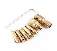 TOPINCN 0.5mm-3mm Micro Mini Drill Tool with Excellent Workmanship for Durable Use - Small Electric Drill Bit Collet for ABS Board, Sheet Aluminum, Cardboard - 1Set/8pcs