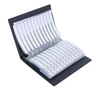 TOPINCN 0201 170 Value Resistors Assortment Kit Plastic Sample Book Unique Resistor Samples Easy Identification for Electronic Professionals Black