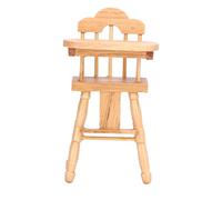 TOPINCN 1:12 Doll House in the Miniature High Chair Biby Baby Dining Room for Doll Decoration