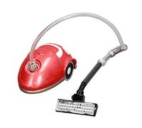 TOPINCN 1:12 Dollhouse Vacuum Cleaner, Miniature Vacuum Cleaner Toy with Alloy Copper Material Dollhouse Cleaning Accessories for Doll House Accessories (Red)