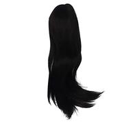 TOPINCN 1/3 Ball Jointed Doll Wig High Temperature Silk Soft Glossy Touch, Suitable for Doll Hair Wig DIY, Clear Alignment (Black)