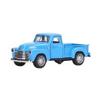 TOPINCN 1:32 Scale Metal Little Truck Toy, Miniature Alloy Replica with Friction Mechanism and Movable Doors, Pickup Truck Vehicle Toy for Toddlers (Style 1)