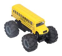 TOPINCN 1:43 ALLOTY REWS ALLOGY SCHOOL OF SCHOOL TOET PUT BACK Function for Children over 3 Years Old, Exquisite Appearance, Adapted to Decoration (Yellow)