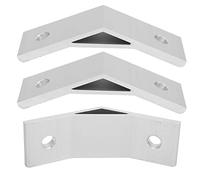 TOPINCN 10 PCs Silver Aluminum Alloy Brackets Clinging for a Strong and Comfortable Connection of T -Slot -Frames (4040-135 Degrees)