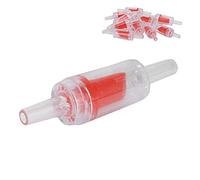 TOPINCN 10 -Scs Ducts Not Returned to Plastic for the Fishing Tank Oxygen Pump, Easy to Install, Adapted in Most (Transparent Red)