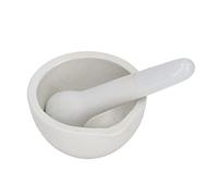 TOPINCN 10 Sets 60mL Mortar and Pestle Kit, Ceramic Grinding Bowls for Laboratory Supplies, Glossy Ceramic Mortar Pestle Set for Herbs and Spices, Ideal for Laboratory Settings