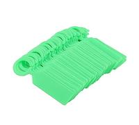 TOPINCN 100 Pcs Plant Tag Tree Nursery Seed Labels Reusable Waterproof Garden Lables Thick Plastic Hanging Marker (Green)