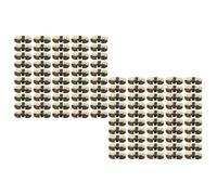 TOPINCN 100 Pcs Spring Hinges, Sturdy Iron Self Closing Spring Loaded Hinges with Enhanced Aesthetics, for Jewelry Box Cabinet Door Decorative Box (30x13mm / 1.18x0.51in)