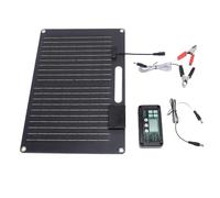 TOPINCN 100W Solar Panel Kit Monocrystalline Silicon Battery Charger with 100A Controller and Dual USB Ports for RV Boat Roof Motorhome 12V 24V System