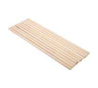 TOPINCN 10PCS 30cm Wooden Dowels Rods, Multi Size Wood Craft Sticks Poles, Unfinished Smooth Model Timber Strips for DIY, Dollhouse, Architecture, Crafts and Hobby Projects (10MM*30CM)