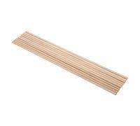 TOPINCN 10PCS 30cm Wooden Dowels Rods, Multi Size Wood Craft Sticks Poles, Unfinished Smooth Model Timber Strips for DIY, Dollhouse, Architecture, Crafts and Hobby Projects (5MM*30CM)
