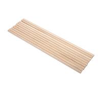 TOPINCN 10PCS 30cm Wooden Dowels Rods, Multi Size Wood Craft Sticks Poles, Unfinished Smooth Model Timber Strips for DIY, Dollhouse, Architecture, Crafts and Hobby Projects (8MM*30CM)