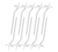 TOPINCN 10pcs Curved Tees Lightweight Plastic for Steady Swinging Practice White 3.5 X 0.6in Suitable for Enthusiasts