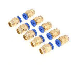 TOPINCN 10Pcs Pneumatic Quick Connector Air Fittings Adapter 8Mm Diameter Thread 1/4Bsp Set for Pipe Pneumatic Tools