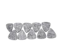 TOPINCN 10pcs Wool Felt Guitar Picks 3mm Soft Sound Strumming Improvement Comfortable Lightweight for Guitar Ukulele Black/White/Grey 10 Pack (Gray)