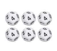 TOPINCN 12 -side Cubes Provide Large Numbers That Will Intend to do Future Results for the Board Game of the Family Party Brett Game Pub Club, 40 STCs for Daily Instructions (White)