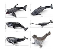 TOPINCN 12PCS Mini Sea Animal Toys Realistic PVC Ocean Animal Figurines with Hand Painted Details for Kids Learning Creative Play Home Decoration (BL-1073 marine 12-piece set 72G)