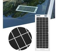 TOPINCN 18V 5W Car Solar Charger with Flexible Panel for Battery Life Extension and Safety 3 Meter Charging Cable