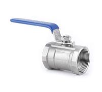 TOPINCN 1Pc Thread Ball Valve Stainless Steel Ss304 Reduced Port Pipe Ball Valve Female Threaded Bsp with Single Lever Heavy Duty Rust Resistant Handle 6 Sizes for Push-Fit Valve (1")