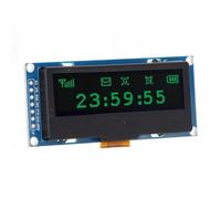 TOPINCN 2.23 Inch OLED Display Module High Brightness Self Illuminating Screen for Monitoring and Teaching Equipment 128x32 (MRC162C Green Display)